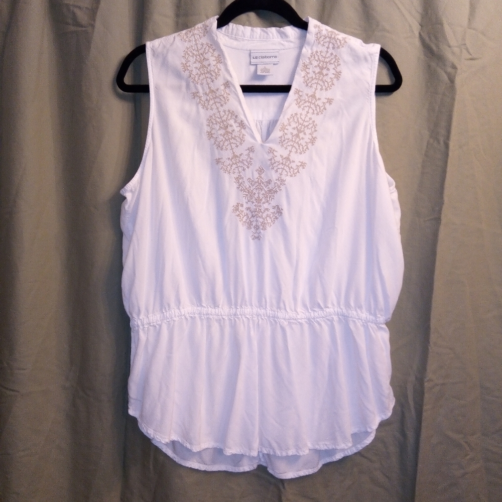 Liz Claiborne Embroidered Top